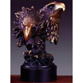 Double Protection Award. 8"h x 5-1/2"w. Copper Finish Resin. Twin Eagles.